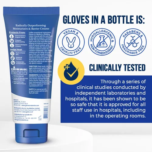 Vista 6 de Blindaje de guantes en una botella Loción – Ideal para piel seca Itchy. grease-less y fragancia gratis.