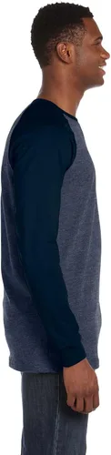 Vista 3 de Bella 3000C - Camiseta de béisbol de manga larga para hombre