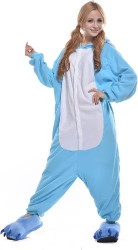 Vista 4 de NEWCOSPLAY Pijama de una pieza para adultos, disfraz de cosplay de una pieza