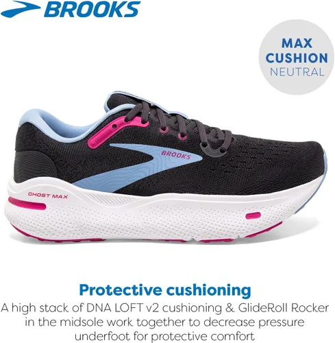 Vista 2 de Brooks Zapatillas Ghost Max Cushion Neutral para correr y caminar para mujer