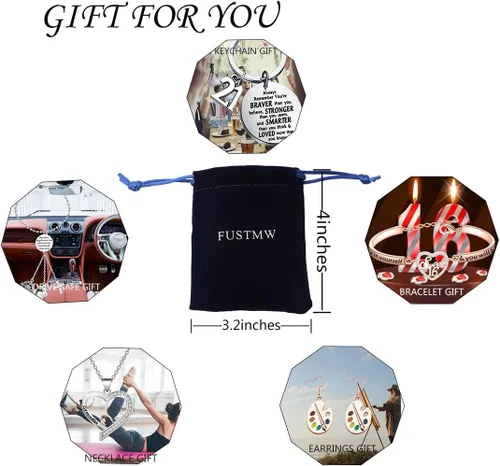 Vista 7 de FUSTMW Llavero de higienista dental, regalos inspiradores de joyería para asistente dental