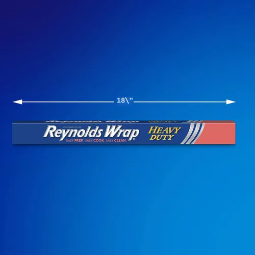 Vista 2 de Aluminio Reynolds Wrap Heavy Duty, 37.5 Square Feet Wide Heavy Duty Foil, Ideal For Large Meats, Food Pans, and Grilling, 18 Inch Wide Roll, Grill
