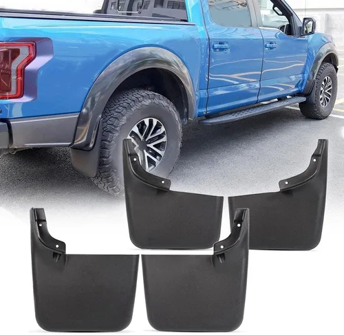 Vista 2 de ALLGOOD - Juego de 4 protectores contra salpicaduras para barro 2004-2015 F150 (sin guardabarros estilo guardabarros)