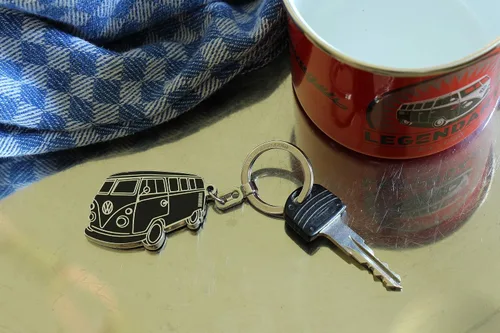 Vista 4 de BRISA VW Collection - Llavero Volkswagen Bus T1 (silueta/esmalte)