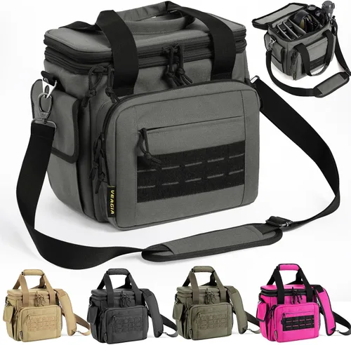 Vista 8 de Bolsa para el rango, estuche para pistola, bolsas de rango de estuche suave para pistolas y municiones con doble capa a prueba de explosiones