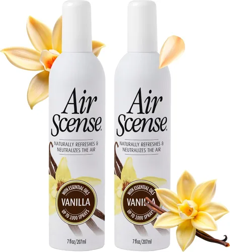 Vista 14 de Air Scense Ambientador desodorante en aerosol para baño y hogar, aceites esenciales, variedad natural (naranja, lavanda, lima y vainilla), 7 onzas