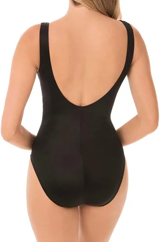 Vista 4 de Miraclesuit Traje de baño de una pieza para mujer, adelgazante, escape, con varillas, moldeado, control de abdomen