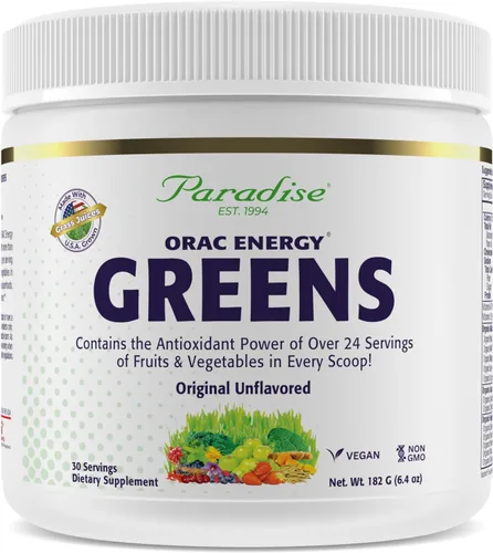 Vista 12 de Paradise Herbs ORAC Energy Greens, superalimento en polvo de manzana, más de 40,000 antioxidantes ORAC, verduras orgánicas, bayas, hongos