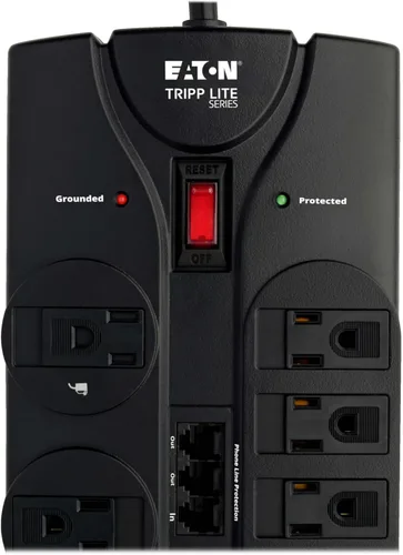 Vista 10 de Tripp Lite HDMI sobre kit para placas de pared extensoras dobles Cat5/Cat6, transmisor y receptor 2 12 enchufes + TEL Negro