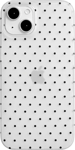 Vista 59 de inewateri Funda compatible con iPhone 11 con bonito diseño estético de lunares a la moda, fundas simples para TPU suave, funda de protección Negro