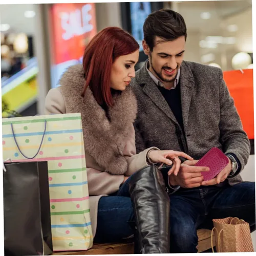Vista 9 de 2 unids Rosy Alrededor de Bolsillo Organizador de Cambio Para Casos Pequeño Bolso Piel de Serpiente Rosa Snap Púrpura Monedero Dinero, Mei púrpura x