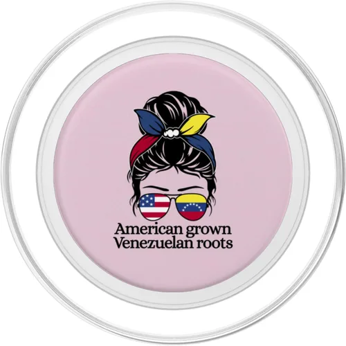 Vista 2 de Venezuela Heritage American grown with Venezuelan Roots PopSockets MagSafe PopGrip for iPhone