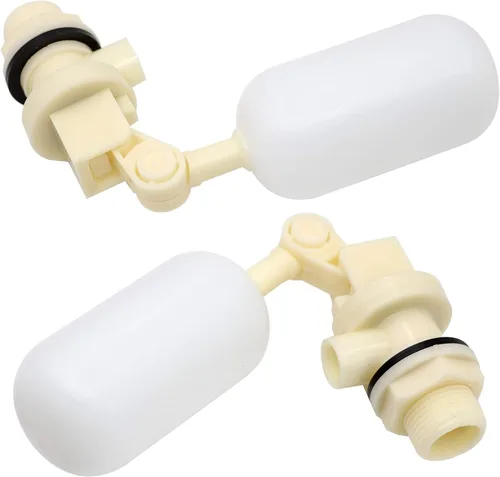 Vista 7 de Válvula de flotador de 3/4 pulgadas, paquete de 2 válvulas de bola de flotador de agua con brazo ajustable y filtro para fuente, canal de agua