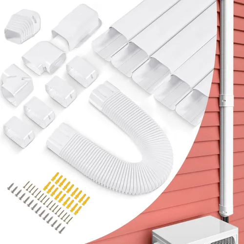Vista 18 de LyPrem 3,0 m Mini juego de fundas para línea dividida 7,6 cm Kit de fundas de línea PVC para aire acondicionado mini dividido y central & Bomba