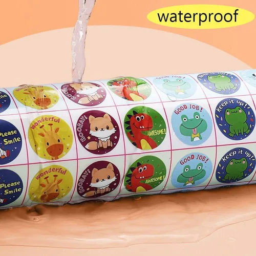 Vista 4 de 100-1000 PCS Pegatinas Personalizadas Etiquetas Personalizadas, JOVELLO Etiquetas Adhesivas Personalizadas para Negocios, Logo, Oficina, Fiestas