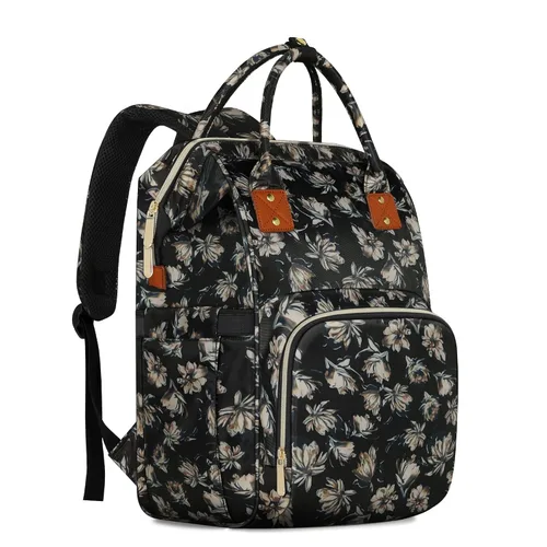 Vista 13 de Mochila para pañales Femuar, multifuncional, para maternidad, bolsa de pañales para bebés, de gran capacidad, para niñas y niños, mochila de viaje