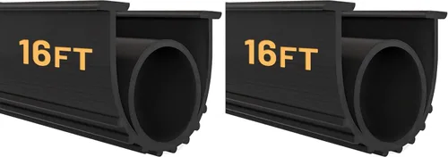 Vista 18 de DGSL Kit de sellos de puerta de garaje inferior de goma impermeable, tira de sellado, universal, resistente a la intemperie, para sellado de umbral