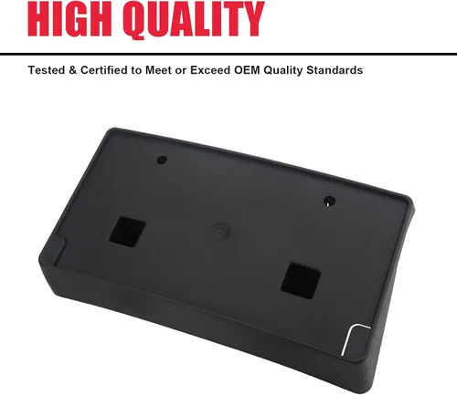 Vista 3 de Soporte de placa frontal compatible con Ram 2500 3500 4500 5500 2019-2025 Reemplazo # 68362197AA (negro) Compatible con Ram 2500 3500 4500 5500