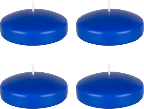 Vista 11 de Mega Candles 4 velas flotantes negras sin perfume, vela de cera vertida a mano de 3 pulgadas de diámetro, decoración del hogar, recepciones de boda