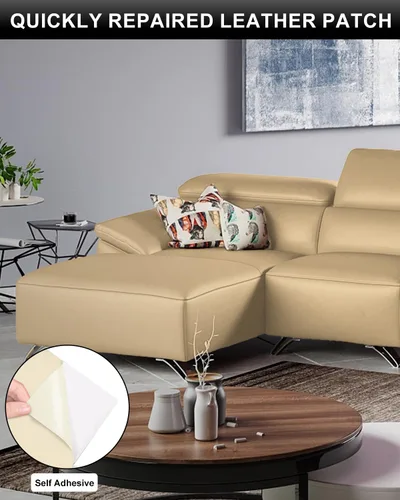 Vista 4 de Parche de reparación de cuero Numola, parche autoadhesivo para sofás, asientos de automóvil, sofás, bolsos, chaquetas