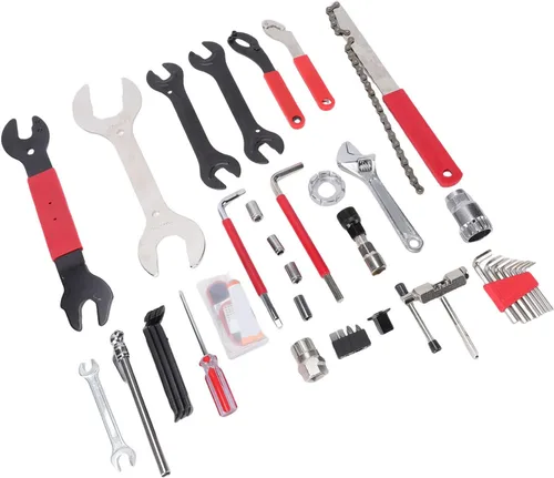 Vista 9 de Kit de herramientas de bicicleta de 45 piezas, llave de soporte inferior, extractor de manivela, herramienta BB con estuche de almacenamiento