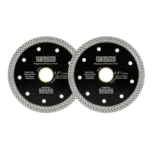 Vista 11 de DT-DIATOOL Hoja de granito de diamante de 4 pulgadas para azulejos de porcelana de mármol, disco de corte de diamante de cerámica con segmentos