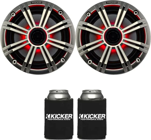 Vista 6 de KICKER Altavoces coaxiales marinos de 6.5" de 4 ohmios de reemplazo OEM en negro