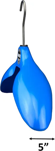 Vista 3 de Percha para colgar abrigos de parka «Shoulder Saver», fabricado en Estados Unidos, gancho giratorio de 6 pulgadas (azul)