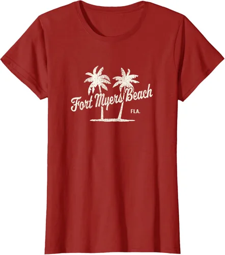 Vista 79 de Fort Myers Beach Florida Vintage 70s Palm Trees Graphic T-Shirt