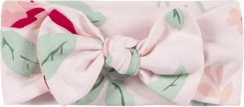 Vista 4 de Gerber Conjunto de 3 mamelucos de manga corta para bebés y niñas, funda de pañales y diadema