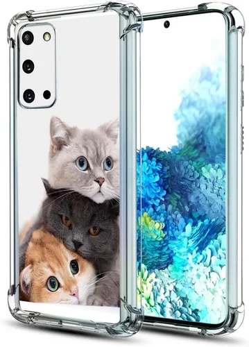 Vista 25 de Funda para Galaxy S20 FE 5G, protección contra caídas de flores de mariposa azul, a prueba de golpes, carcasa protectora de cuerpo completo