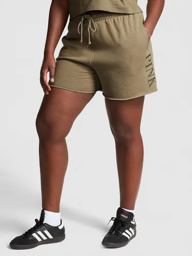 Vista 2 de Victoria's Secret Pantalones cortos de forro polar rosa de 5 pulgadas, pantalones cortos para mujer (XS-XXL)
