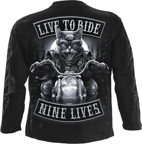 Vista 2 de Spiral - Nine Lives - Camiseta Manga Larga Negro