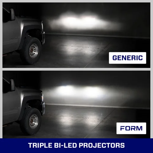 Vista 8 de Form Lighting Faros Delanteros Proyectores LED Secuenciales compatibles con Chevrolet Silverado 2007-2013 (par)