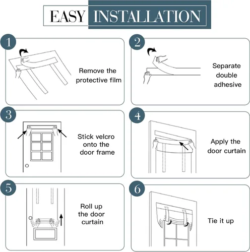 Vista 2 de PONY DANCE Cortinas de luz lateral, persianas opacas con aislamiento térmico para puerta francesa, puerta de vidrio de patio, 12 pulgadas de ancho x