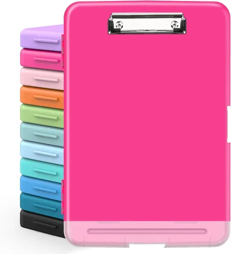 Vista 17 de Sooez Portapapeles con almacenamiento, tableros de clip de alta capacidad de 8.5 x 11 pulgadas con almacenamiento, carpeta de portapapeles