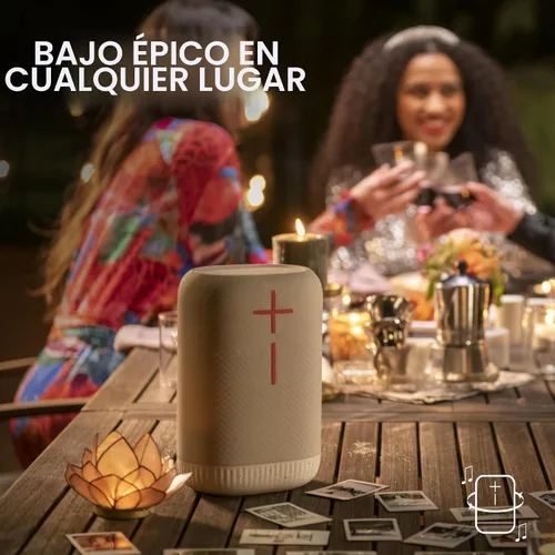 Vista 3 de Ultimate Ears EPICBOOM, altavoz Bluetooth portátil impermeable, graves grandes, sonido de 360 grados, altavoces inalámbricos, IP67, batería de 17
