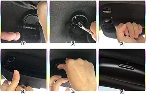 Vista 6 de Caja de almacenamiento para lentes de sol de coche, para Volvo XC40 XC60 XC90