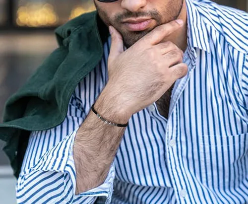 Vista 4 de JoycuFF Pulseras inspiradoras con código morse para hombres y mujeres, mejores amigos, madre, hija, hermana, tía, abuela, regalos para el día