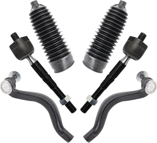 Vista 167 de TRQ Kit de dirección delantera con barra de acoplamiento de fuelle de piñón y cremallera compatible con Toyota Echo 2000-2005