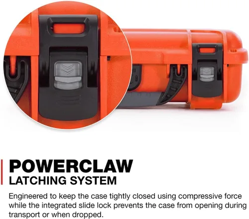 Vista 5 de NANUK 909 - Funda rígida impermeable con inserto de espuma para GoPro Hero 9 y 10, color naranja