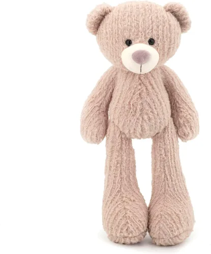 Vista 11 de Elefantes de peluche suaves azules de 13" para niños y niñas, Elefantes de peluche tejidos y vestidos para bebés recién nacidos y niños, Grandes