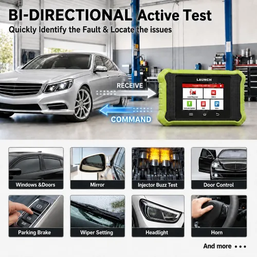 Vista 5 de Escáner LAUNCH Creader Elite X500 OBD2 2026 para Mercedes-Benz