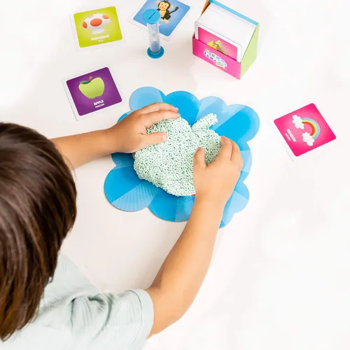 Vista 4 de Educational Insights The Playfoam Family Game, un juguete de adivinanzas para esculpir con Playfoam original, para 4 o más jugadores, juegos de mesa