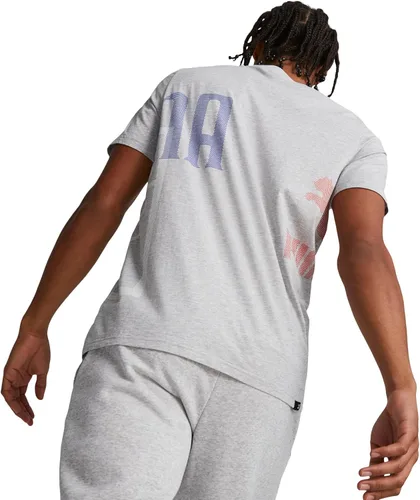 Vista 5 de PUMA Camiseta estampada para hombre 3, Negro