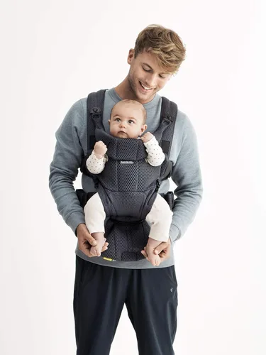 Vista 4 de BabyBjörn Portabebés Gratis, Malla 3D, Antracita