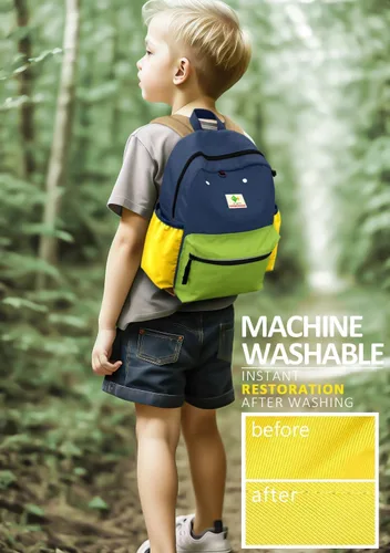 Vista 3 de Mochilas para niños y niñas, mochila para jardín de infantes, escuela primaria, mochila para niños pequeños para la escuela y viajes, Aguacate - L