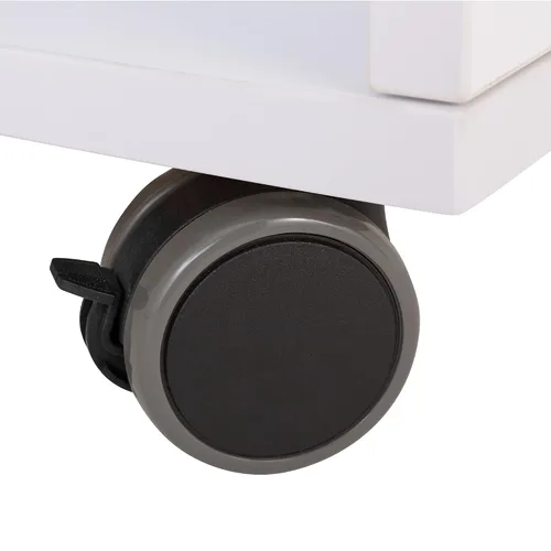 Vista 8 de Learniture Estantería móvil curva/estantería, cuatro aberturas, blanco, LNT-AVO3000WH-SO