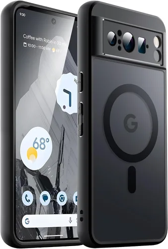 Vista 20 de JETech Funda magnética para Google Pixel 8 de 6.2 pulgadas 2023, compatible con MagSafe, translúcida mate trasera a prueba de golpes (Hazel)