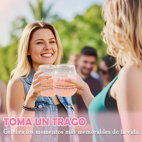 Vista 4 de Yalucky Regalos para mujer amiga, vaso de vidrio de 16.2 fl oz, regalos de cumpleaños para mujer, Llaveros para mujeres, regalo de graduación